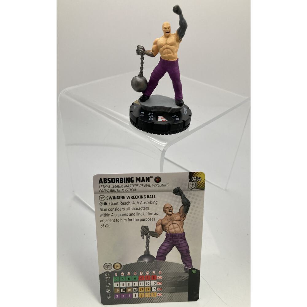Marvel Heroclix Avengers 60th Anniversary Thanos #43a w/ Card - SUPER RARE New!